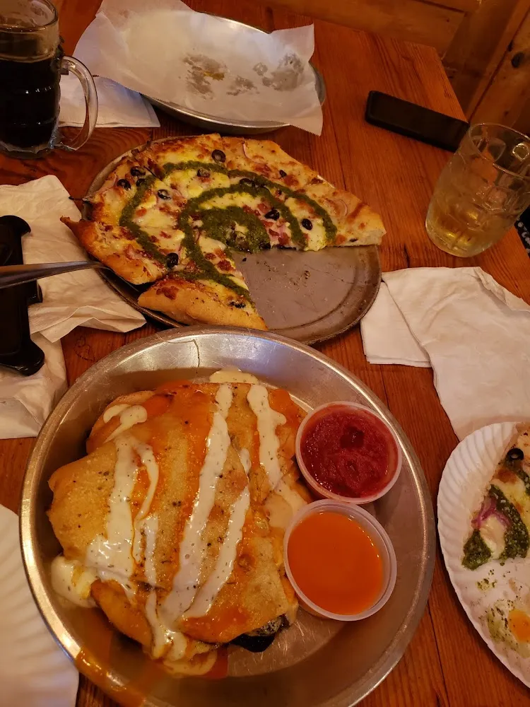 Jimmy the Greek Pizza Buffalo Chicken Calzone