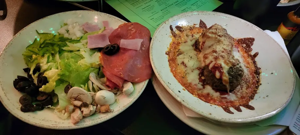 Larry's Big Salad and an Order of Meatballs